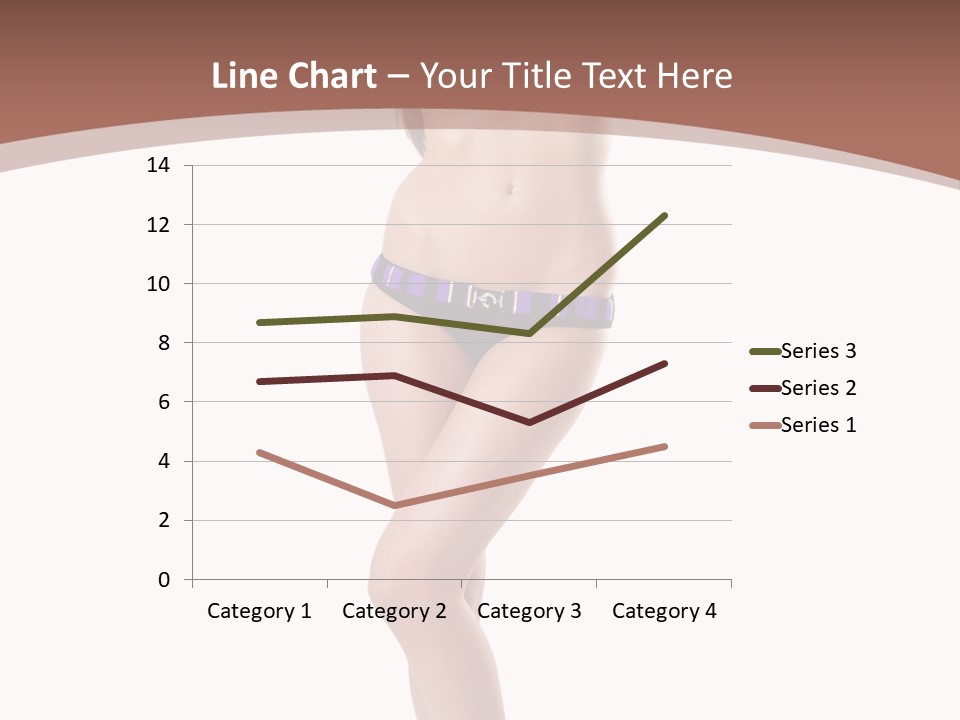 Lingerie Model Figure PowerPoint Template