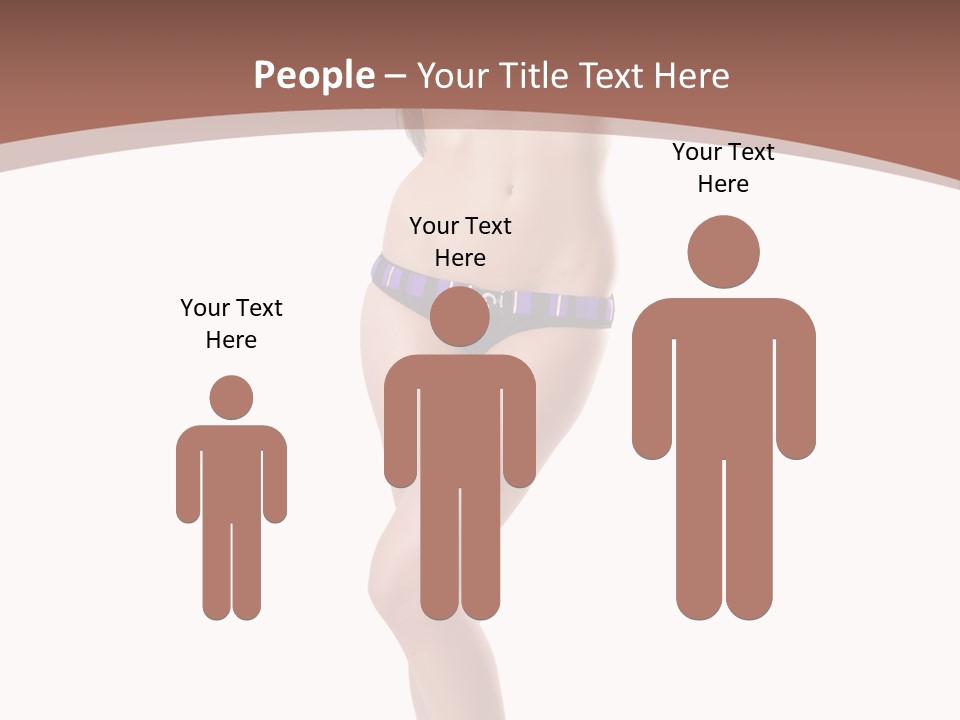 Lingerie Model Figure PowerPoint Template