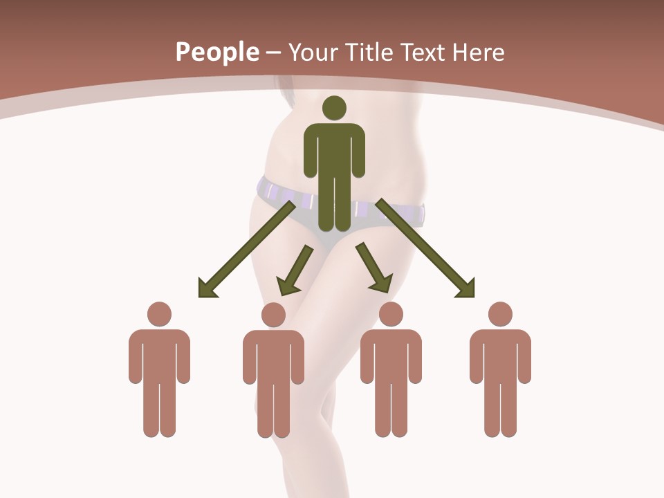 Lingerie Model Figure PowerPoint Template