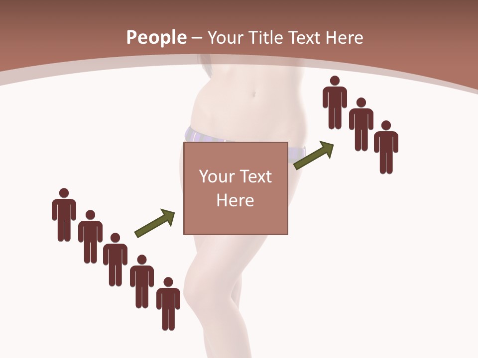 Lingerie Model Figure PowerPoint Template