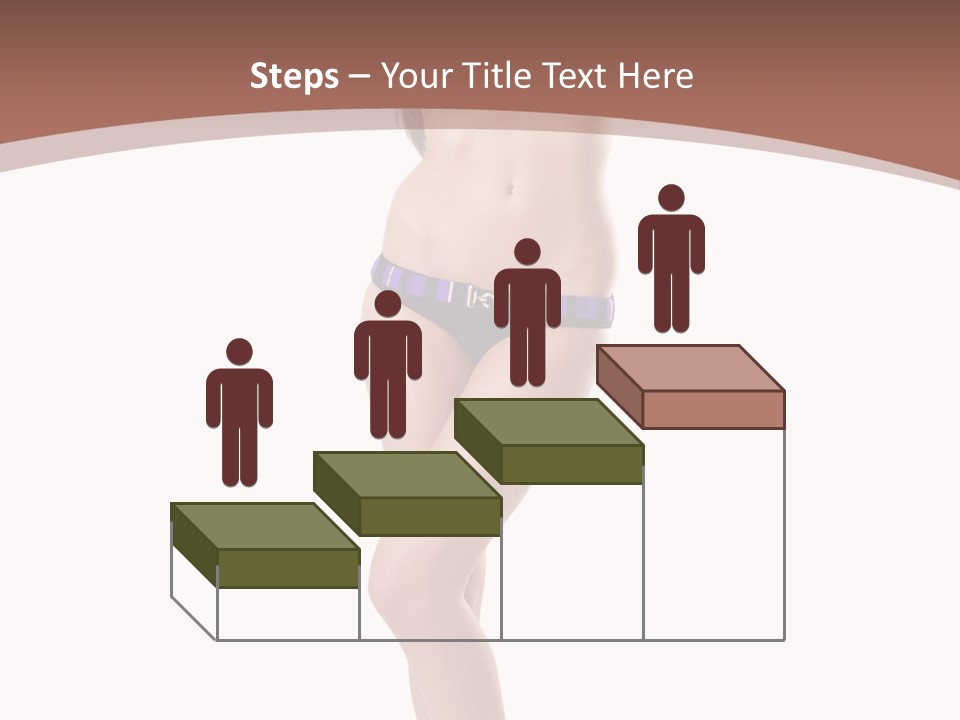 Lingerie Model Figure PowerPoint Template