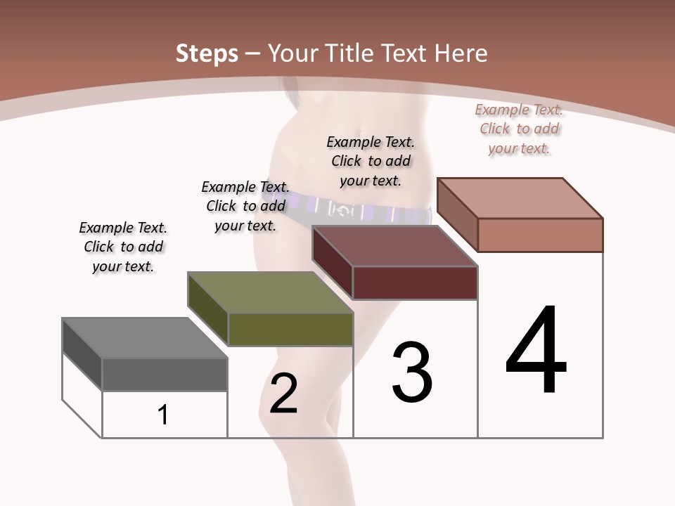 Lingerie Model Figure PowerPoint Template