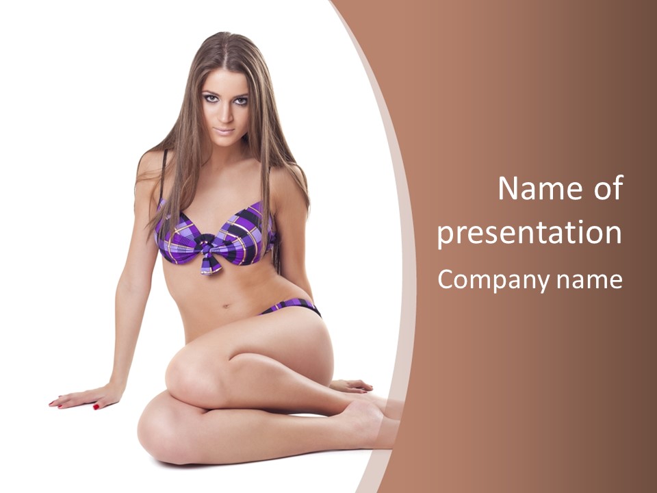 Bikini Fashion Seat PowerPoint Template