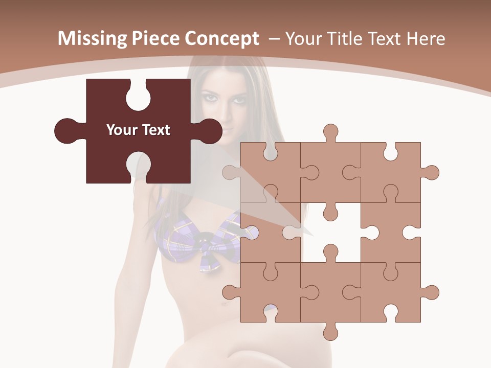 Bikini Fashion Seat PowerPoint Template