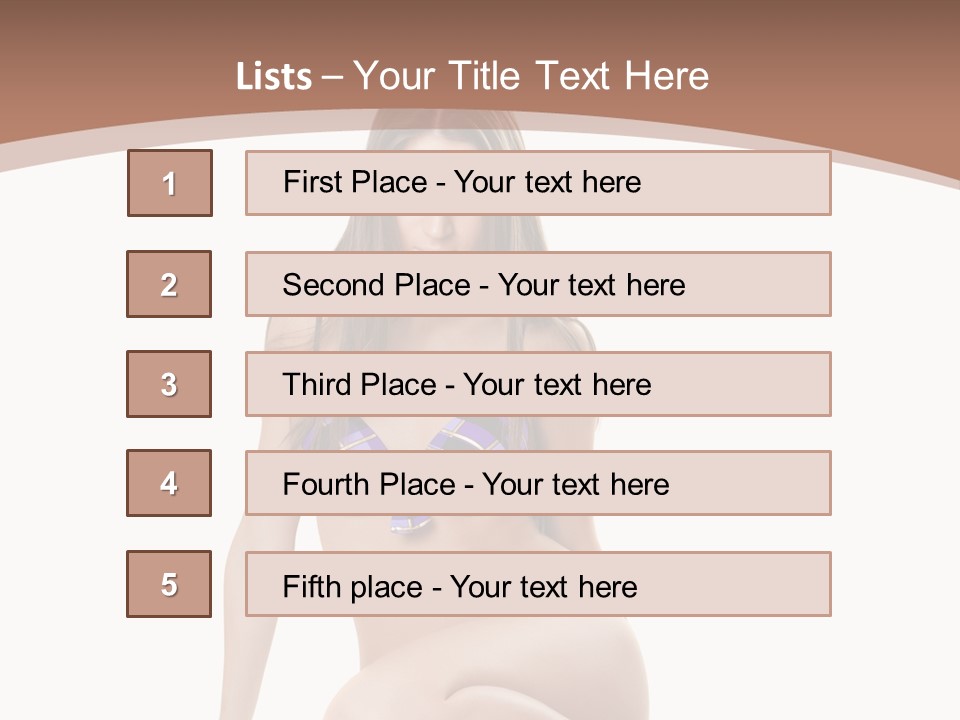 Bikini Fashion Seat PowerPoint Template