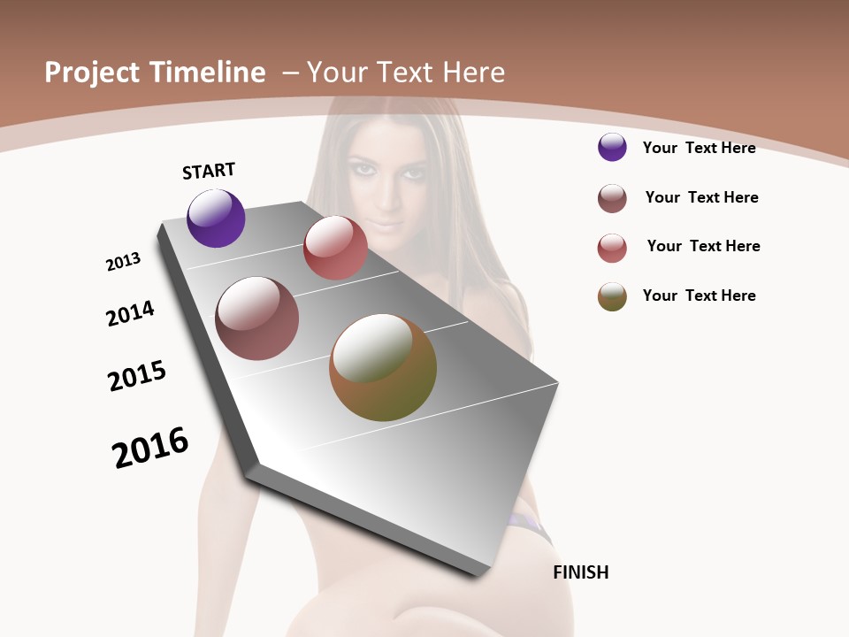 Bikini Fashion Seat PowerPoint Template