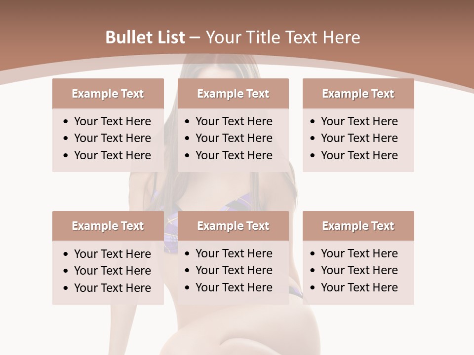 Bikini Fashion Seat PowerPoint Template