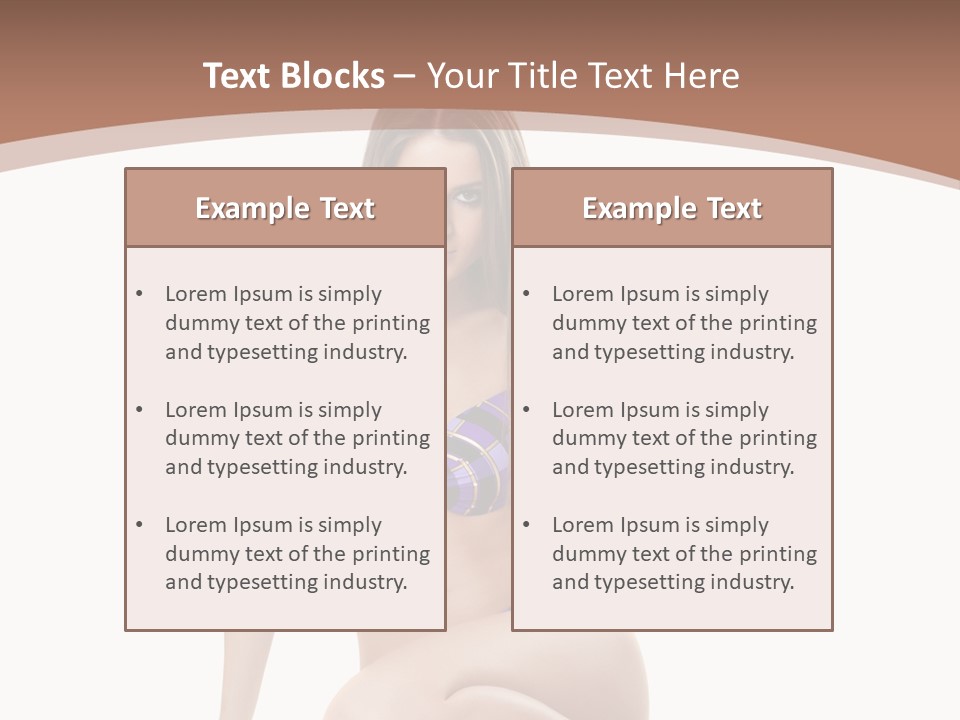 Bikini Fashion Seat PowerPoint Template