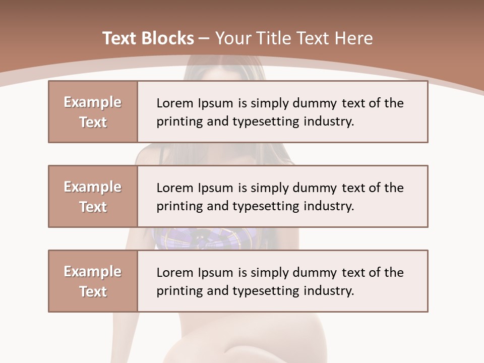 Bikini Fashion Seat PowerPoint Template