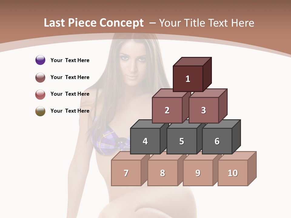 Bikini Fashion Seat PowerPoint Template