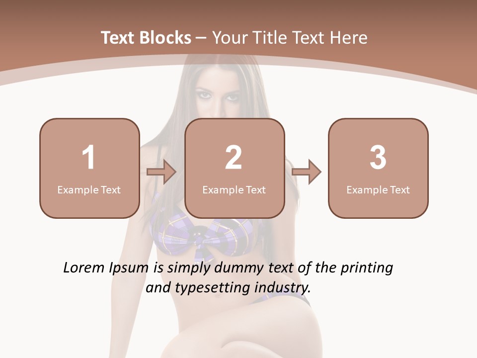 Bikini Fashion Seat PowerPoint Template