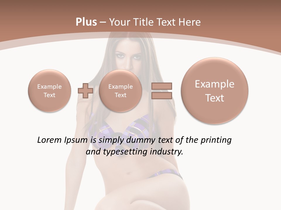 Bikini Fashion Seat PowerPoint Template