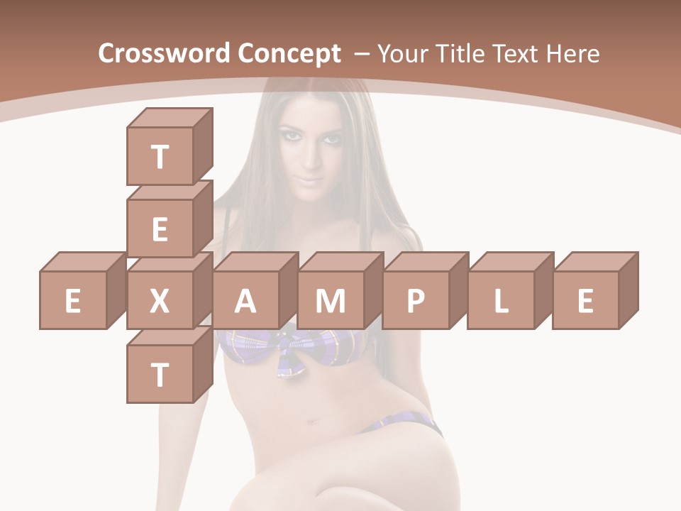 Bikini Fashion Seat PowerPoint Template