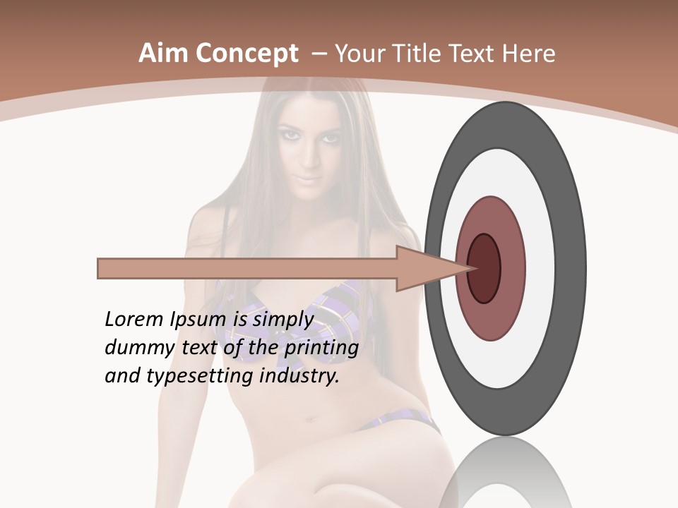 Bikini Fashion Seat PowerPoint Template