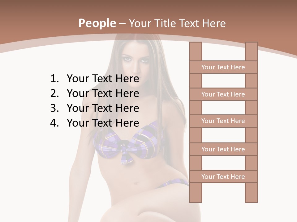 Bikini Fashion Seat PowerPoint Template