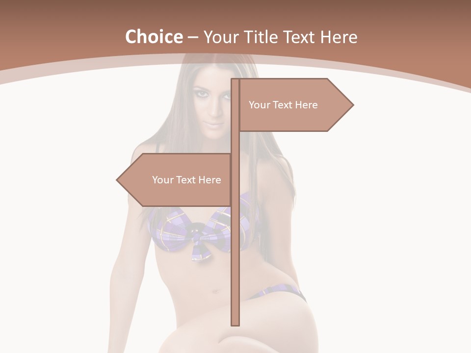 Bikini Fashion Seat PowerPoint Template
