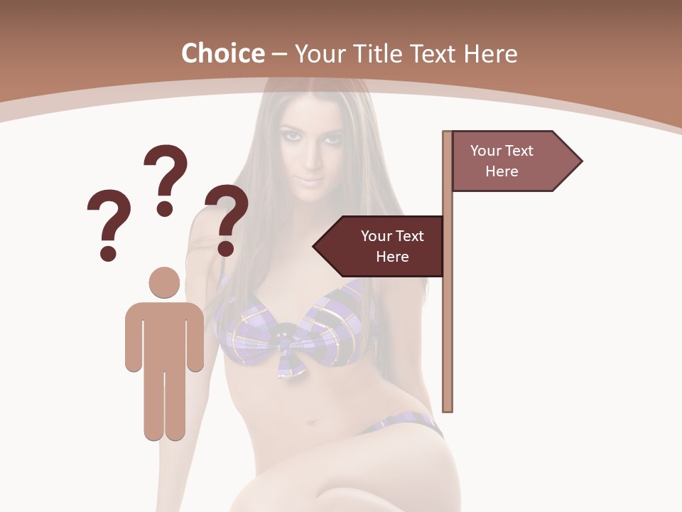 Bikini Fashion Seat PowerPoint Template
