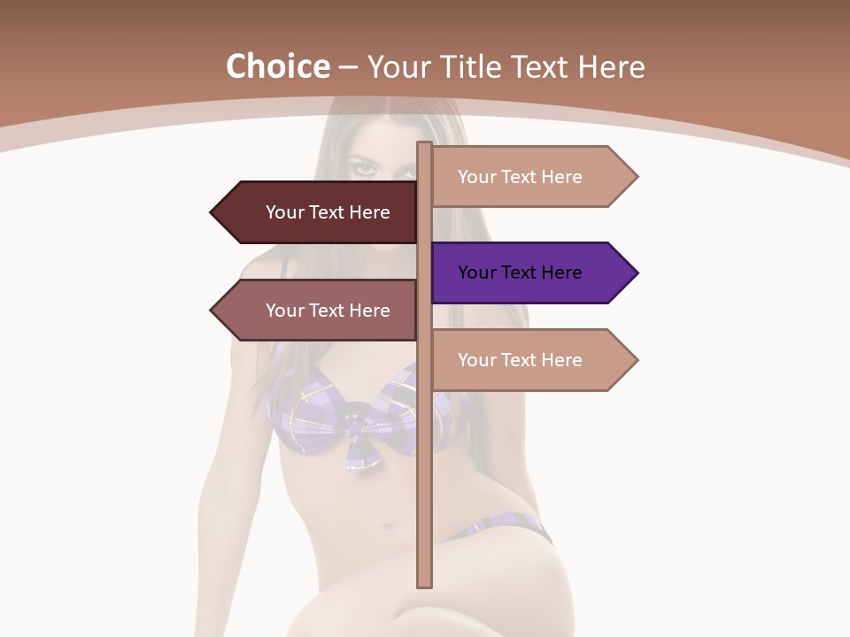 Bikini Fashion Seat PowerPoint Template