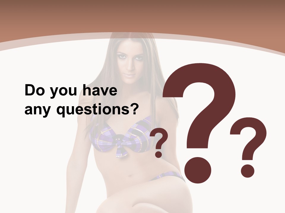 Bikini Fashion Seat PowerPoint Template