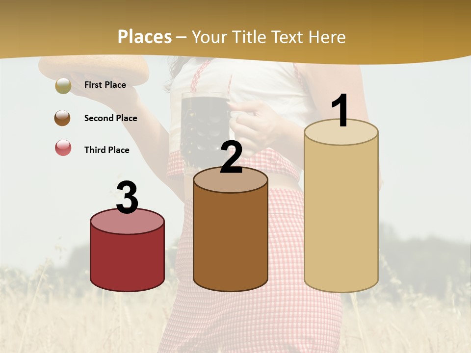 Female Belorussian Harvest PowerPoint Template