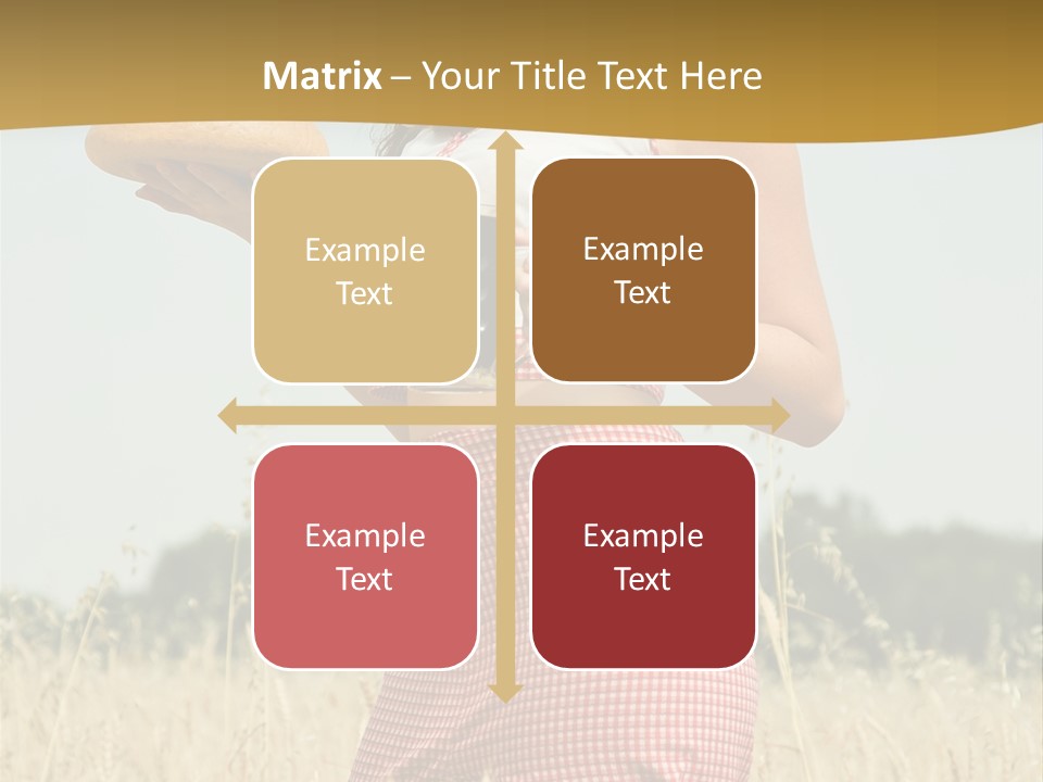 Female Belorussian Harvest PowerPoint Template