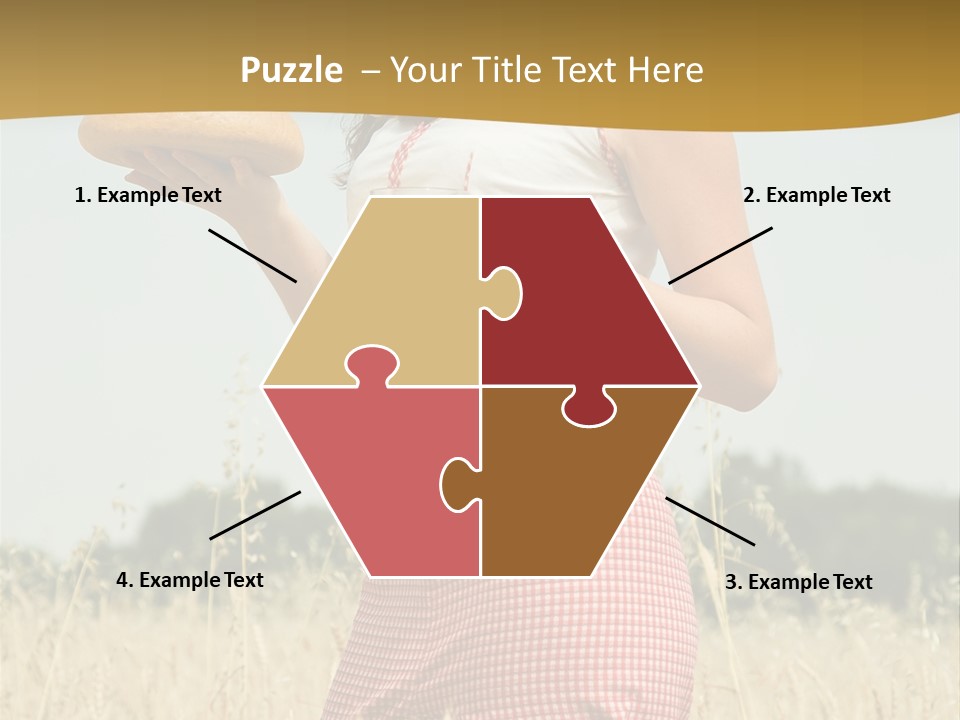 Female Belorussian Harvest PowerPoint Template