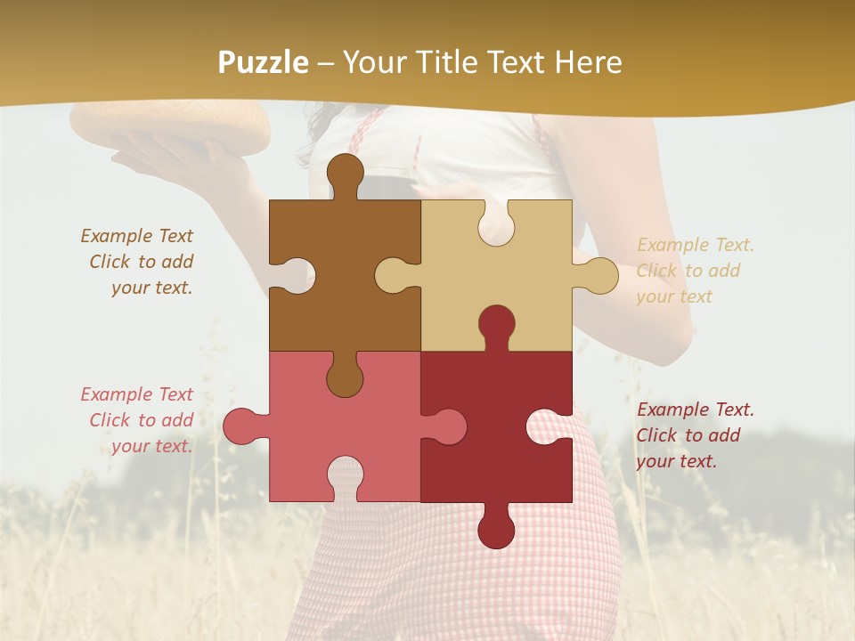 Female Belorussian Harvest PowerPoint Template