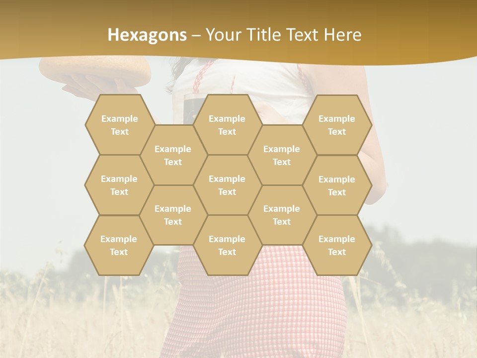 Female Belorussian Harvest PowerPoint Template