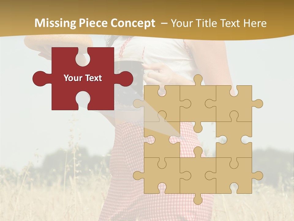 Female Belorussian Harvest PowerPoint Template