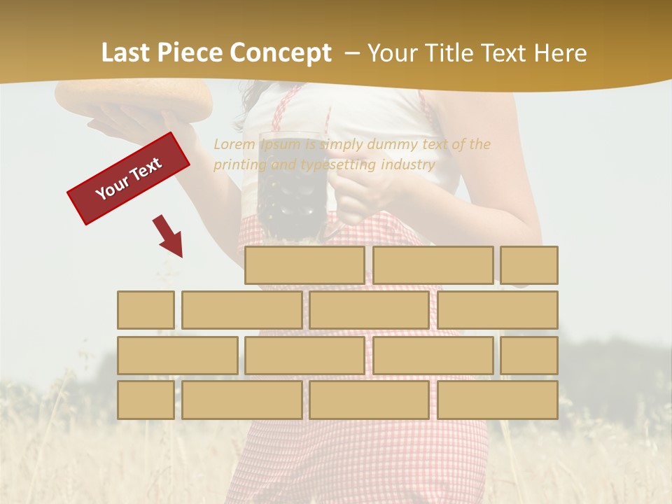 Female Belorussian Harvest PowerPoint Template