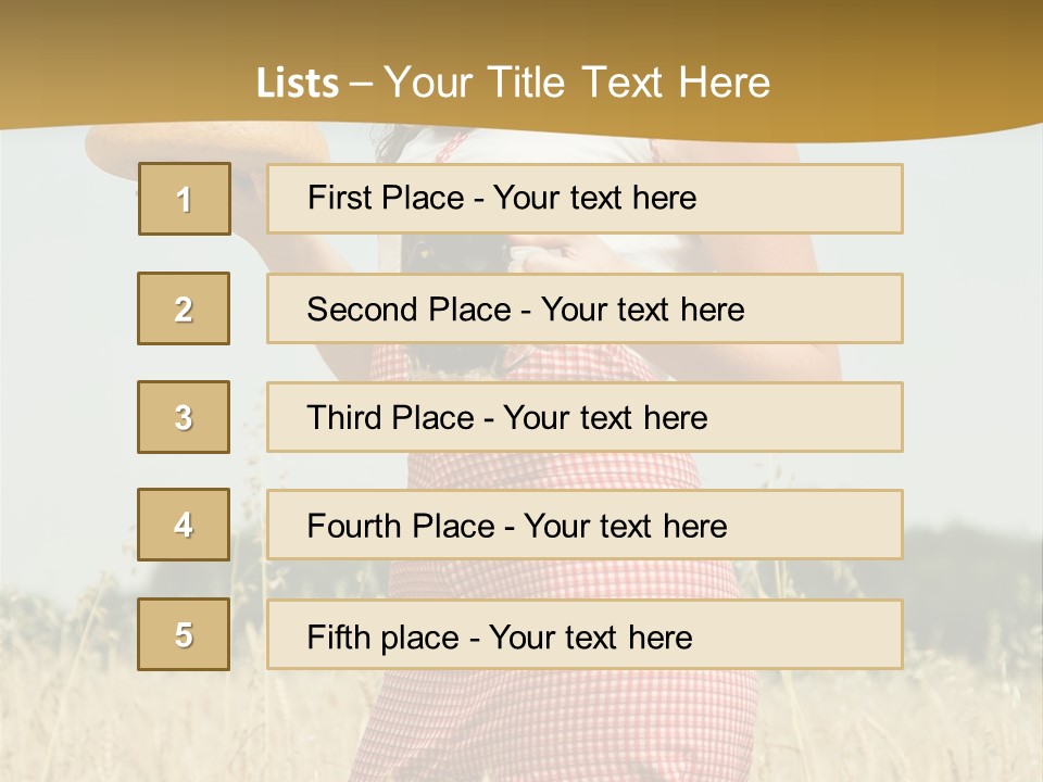 Female Belorussian Harvest PowerPoint Template