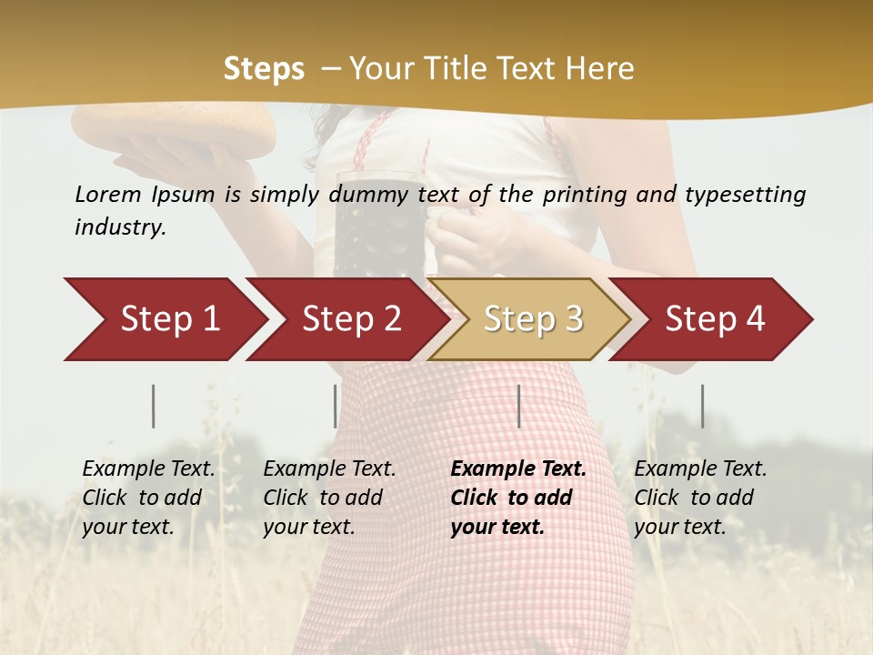 Female Belorussian Harvest PowerPoint Template