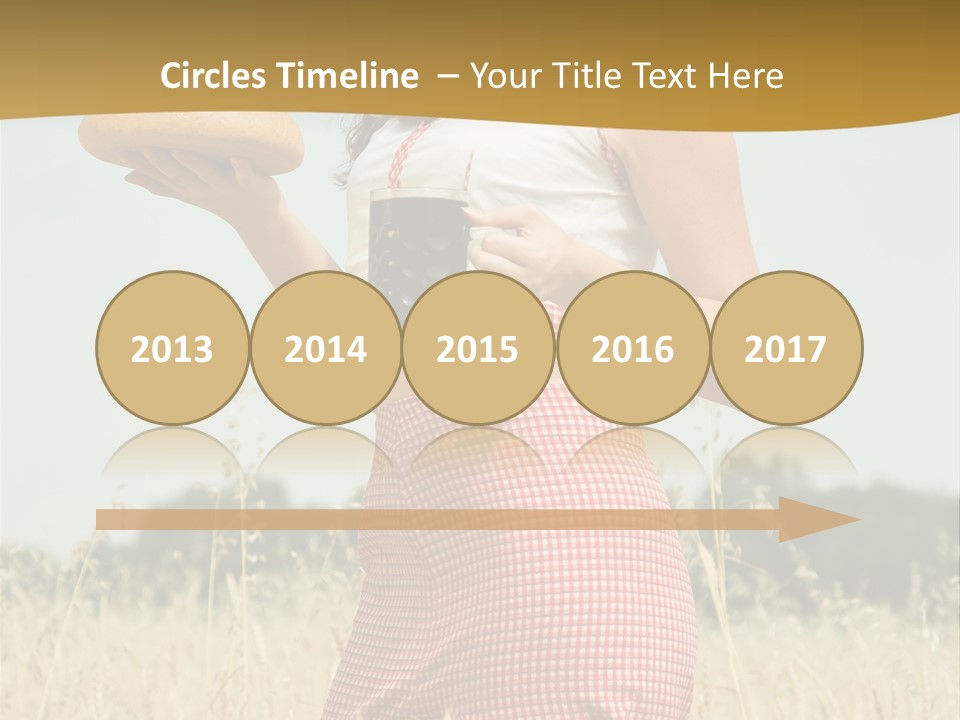 Female Belorussian Harvest PowerPoint Template