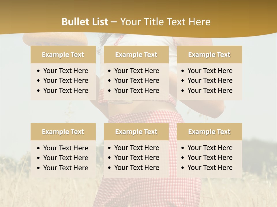 Female Belorussian Harvest PowerPoint Template