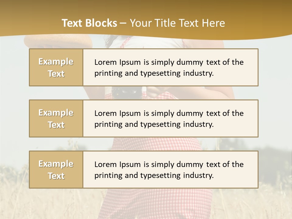 Female Belorussian Harvest PowerPoint Template