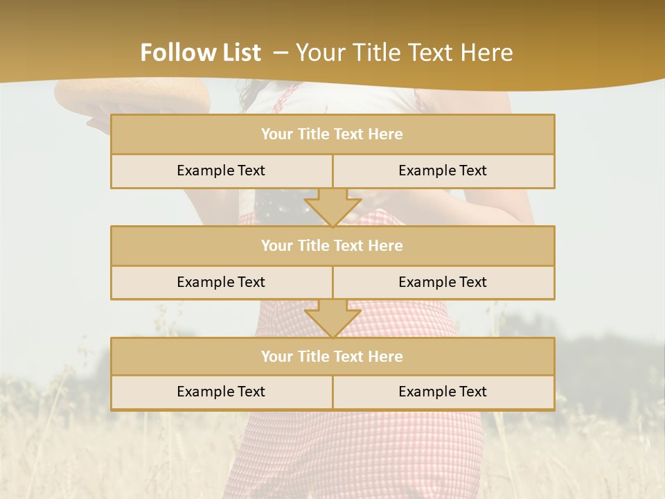 Female Belorussian Harvest PowerPoint Template