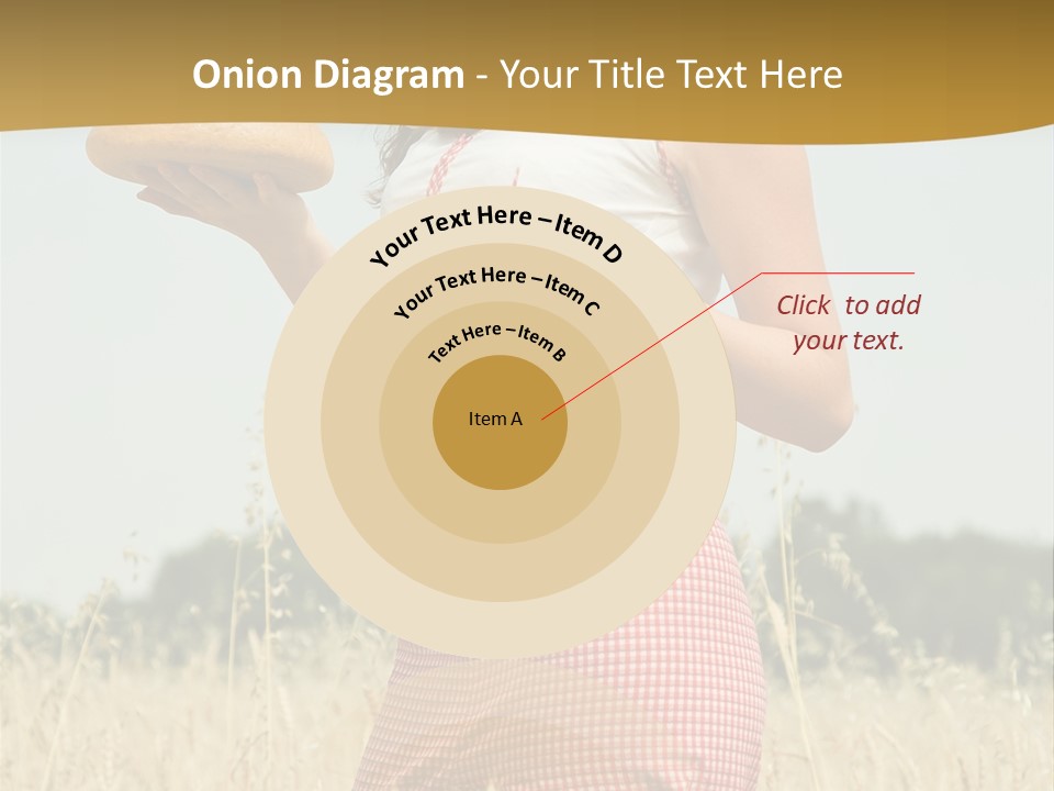 Female Belorussian Harvest PowerPoint Template