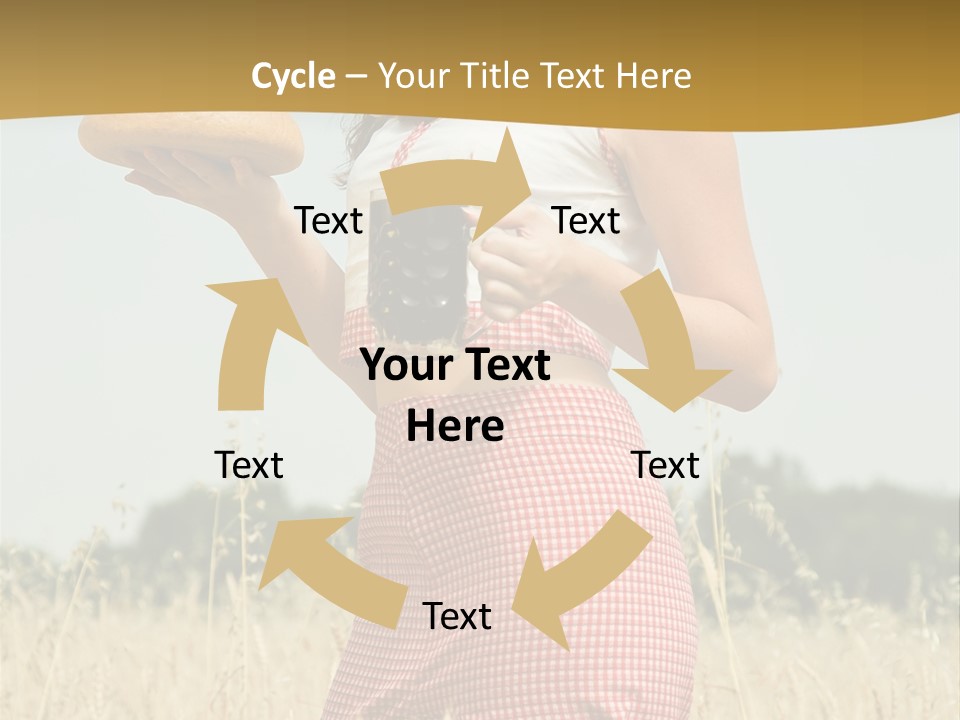 Female Belorussian Harvest PowerPoint Template