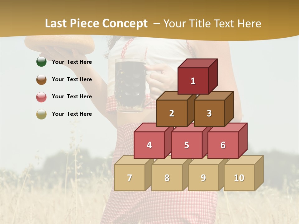 Female Belorussian Harvest PowerPoint Template