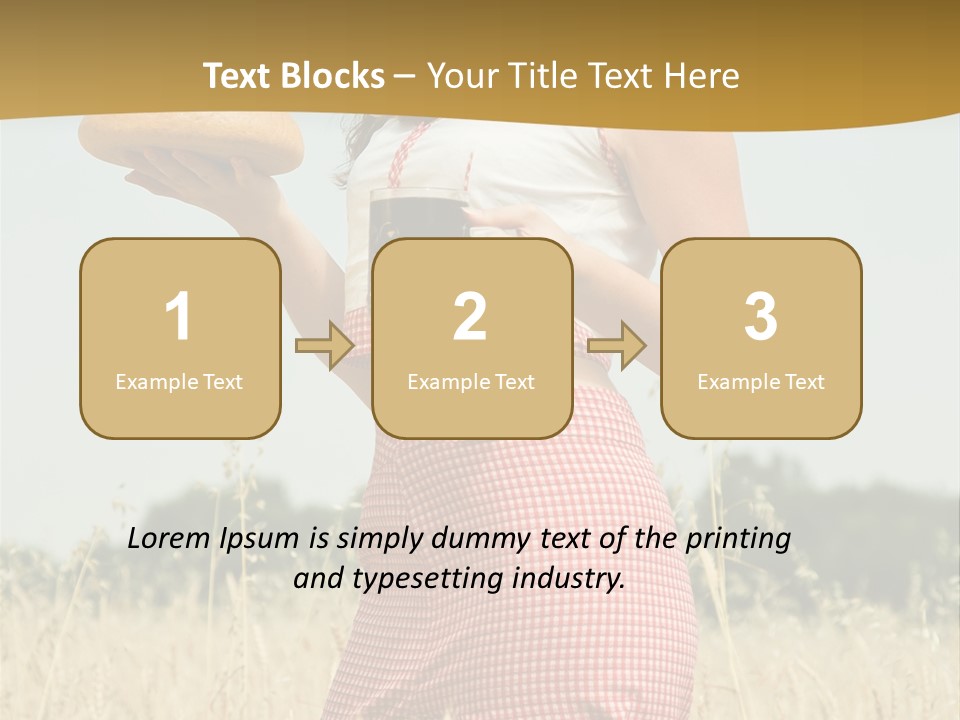 Female Belorussian Harvest PowerPoint Template