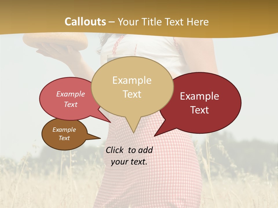 Female Belorussian Harvest PowerPoint Template