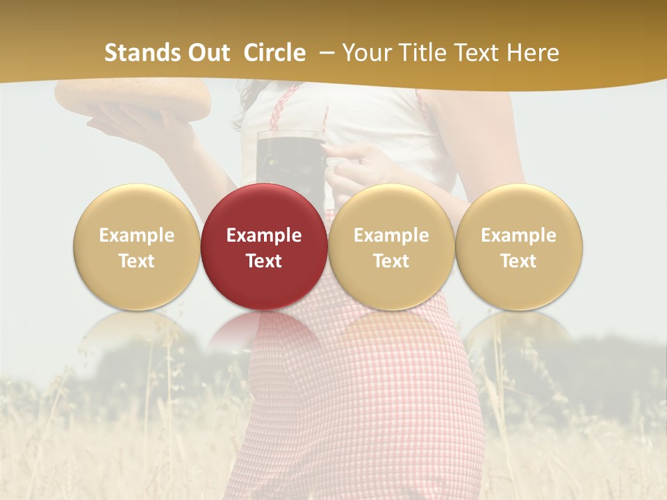 Female Belorussian Harvest PowerPoint Template