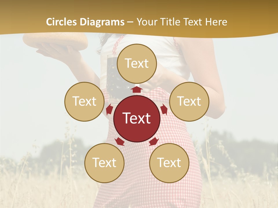 Female Belorussian Harvest PowerPoint Template