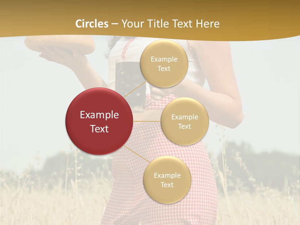 Female Belorussian Harvest PowerPoint Template