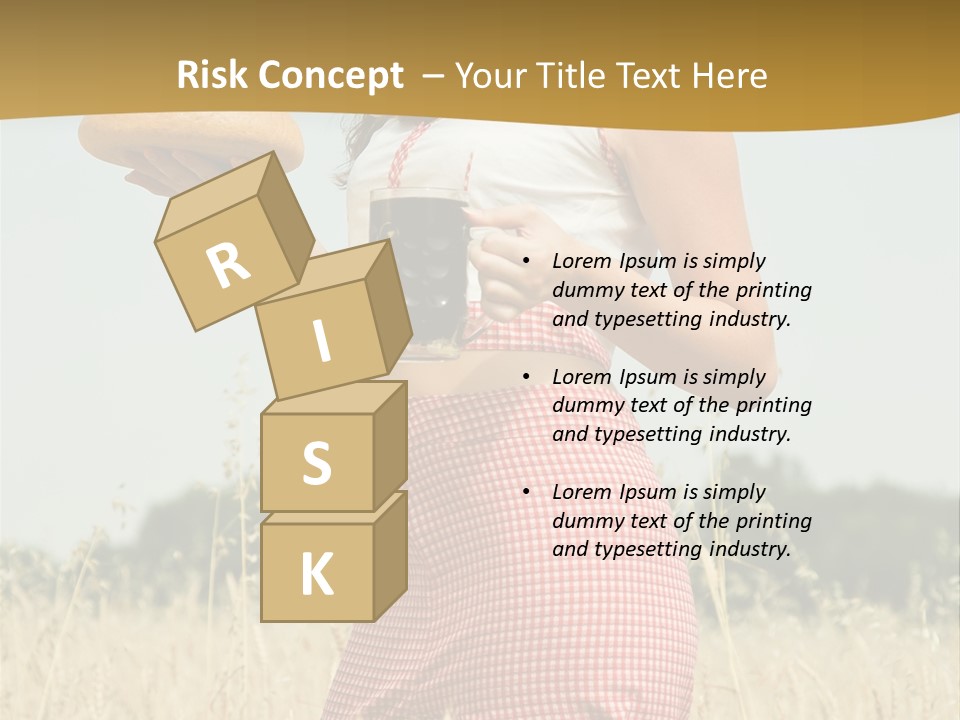 Female Belorussian Harvest PowerPoint Template