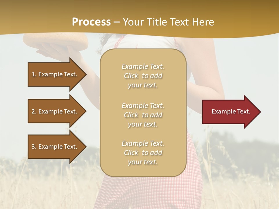 Female Belorussian Harvest PowerPoint Template