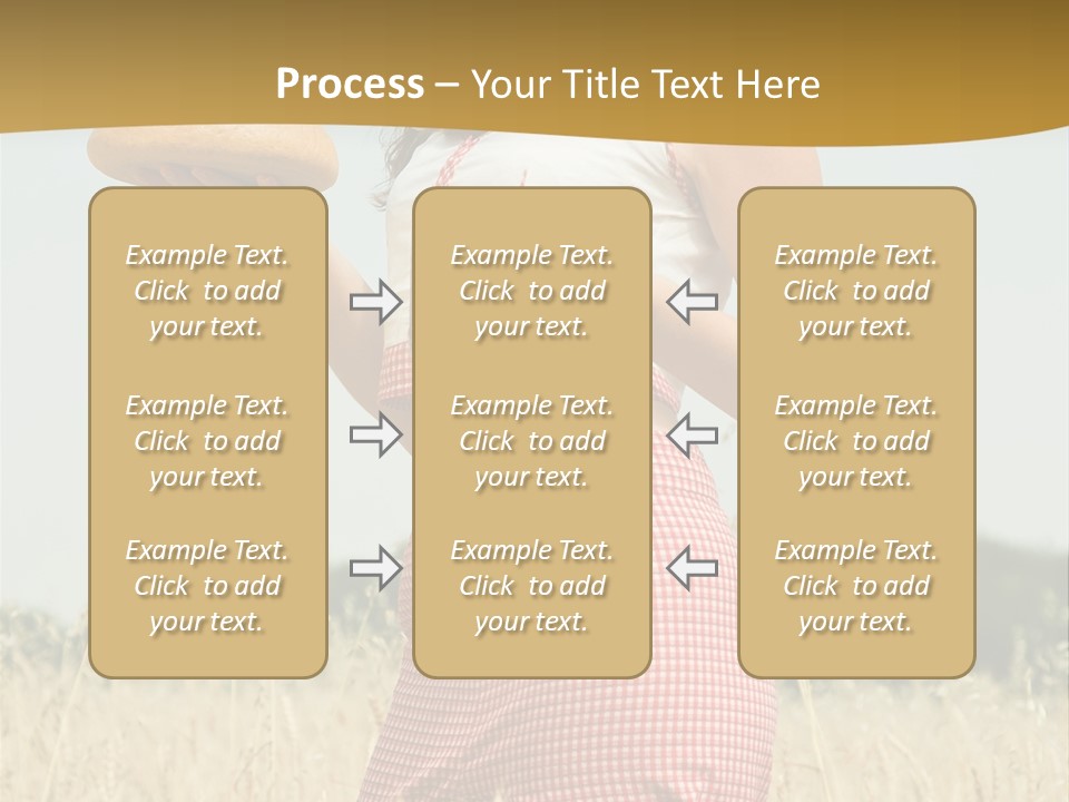 Female Belorussian Harvest PowerPoint Template