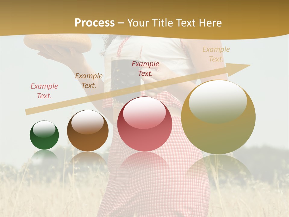Female Belorussian Harvest PowerPoint Template