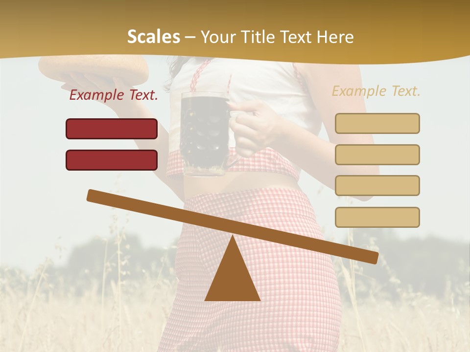 Female Belorussian Harvest PowerPoint Template