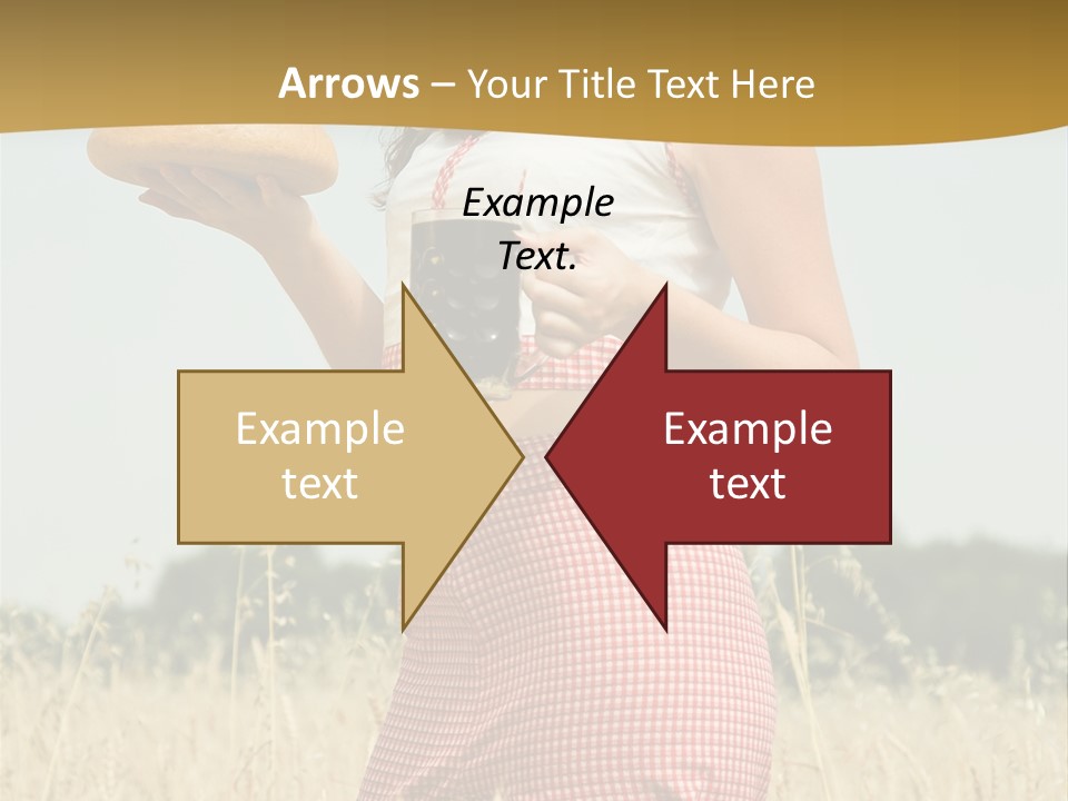 Female Belorussian Harvest PowerPoint Template